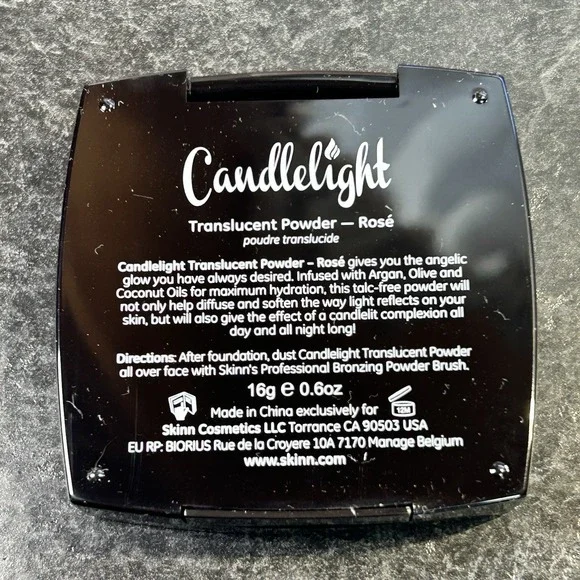 NEW Skinn Dimitri James Candlelight Translucent Face Powder ROSE - Picture 5 of 8